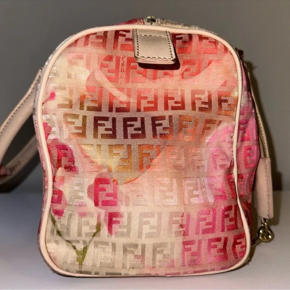 Rare Fendi Patent Zucchino Vitello Floral Forever Boston - Picture 3 of 12